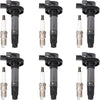 Lincoln Ford Explorer F150 Mustang 6Pcs Ignition Coils with Spark Plugs