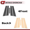 Kia Forte Cerato 6 Pcs Door Pillar Window Trim Carbon Fiber (2014-2020)
