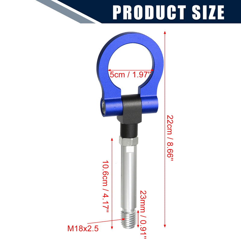 Honda Fit Blue Round Front Rear Bumper Trailer Ring Eye Towing (2009-2014)