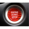 Accord CRV CIVIC 2018+ Red Carbon Fiber Engine Start Button Cover Trim Fit