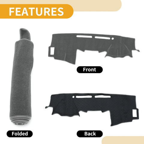 Toyota Hilux 150 Series SR SR5 Dashboard Cover Gray (2005-2015)