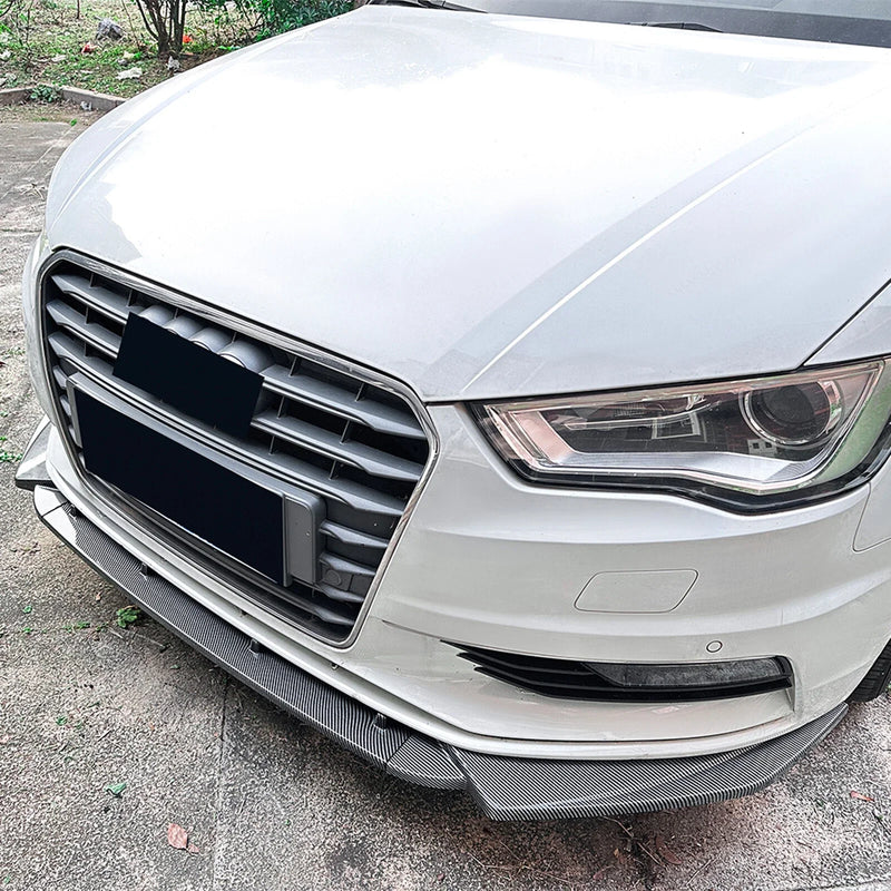 Audi A3 8V Carbon Look Front Bumper Spoiler Lip (2013-2016)