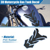 Universal Gas Tank Decal / 7.87x5.31 / Universal 3D Tank Sticker Blue Black