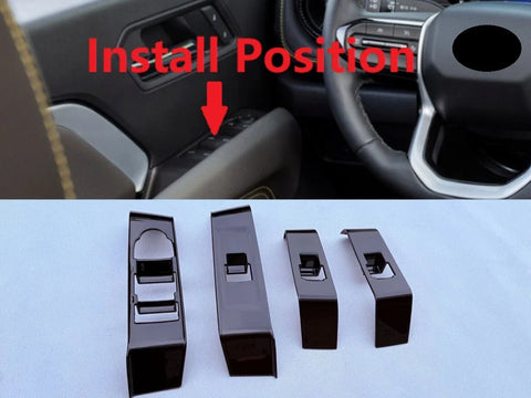 Chevrolet Colorado ABS Black LHD Window Lift Switch Panel Cover (2023-2025)