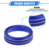 Ford Maverick (2022-2023) Durable Blue 4 x AC Climate Control Knob Rings