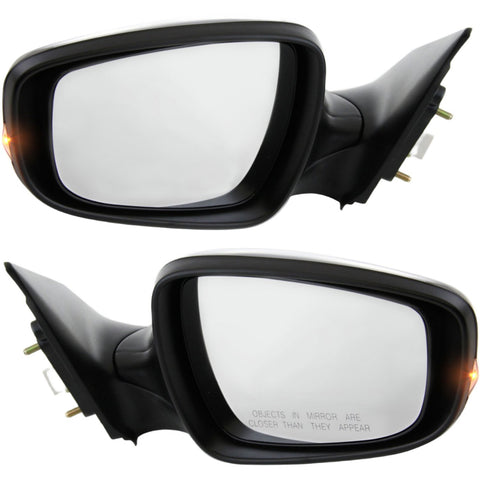 Set Of 2 Mirror Power For 2011-2013 Hyundai Elantra Left