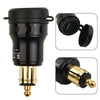 Adapter Charger USB Aluminum Alloy Black DIN Socket Model