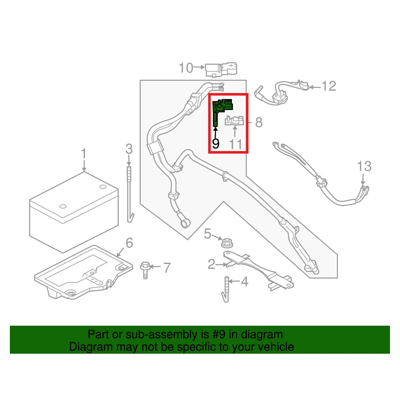 Nissan Titan Versa Positive Battery Cable Fuse Fusible Link (2007–2013)