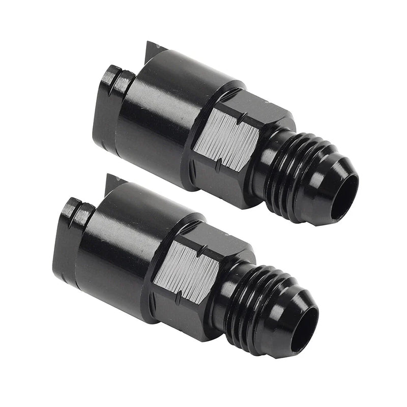 Car Model Black 6AN Male to 5/16" EFI Fuel Rail Adapter Fitting
