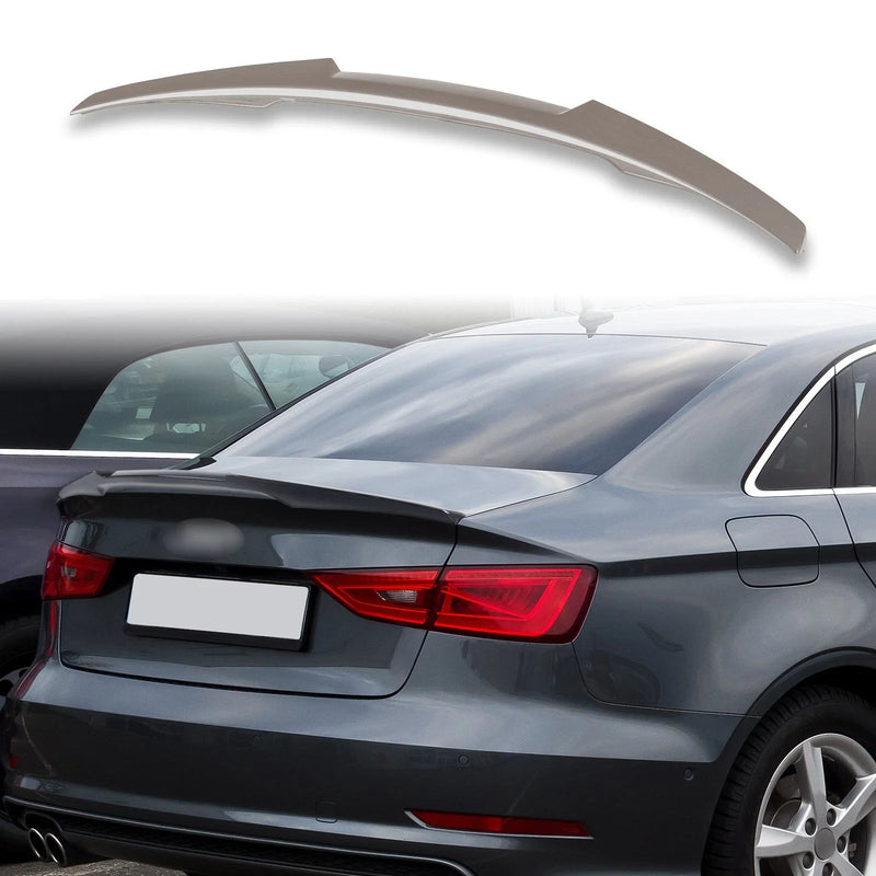 Audi A3 / S3 / RS3 8V Sedan Gray ABS Boot Spoiler (2013-2020)