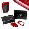 VW Golf Red Carbon Fiber Key Fob Cover Case (2015-2018)