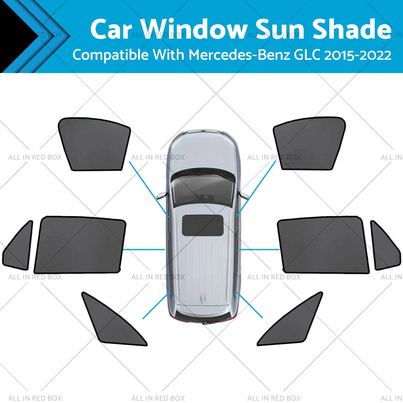 Mercedes-Benz GLC Magnetic Mesh Sun Shades (2015-2022)