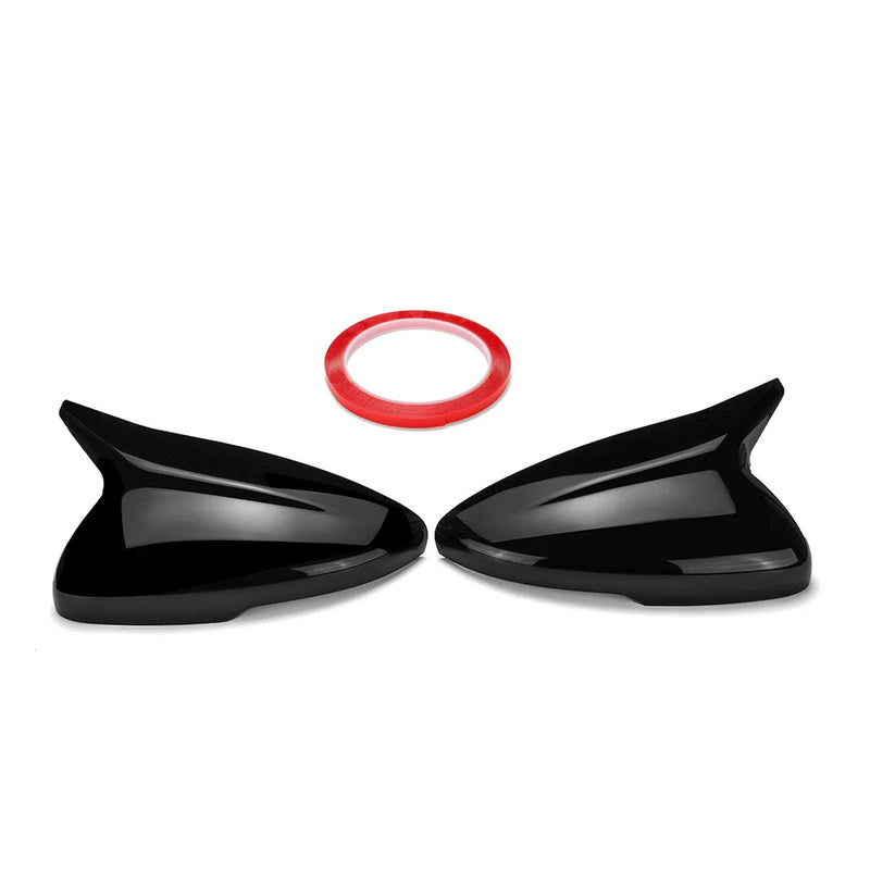 Honda Accord Pair Glossy Black Rearview Mirror Cover Cap Trim (2018–2022)