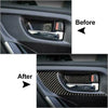 Subaru Forester 4 x Carbon Fiber Interior Door Bowl Cover Trim (2013-2018)