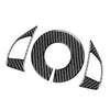 Fiat 500 3 x Car Steering Wheel Button Frame Cover Trim (2012-2015)