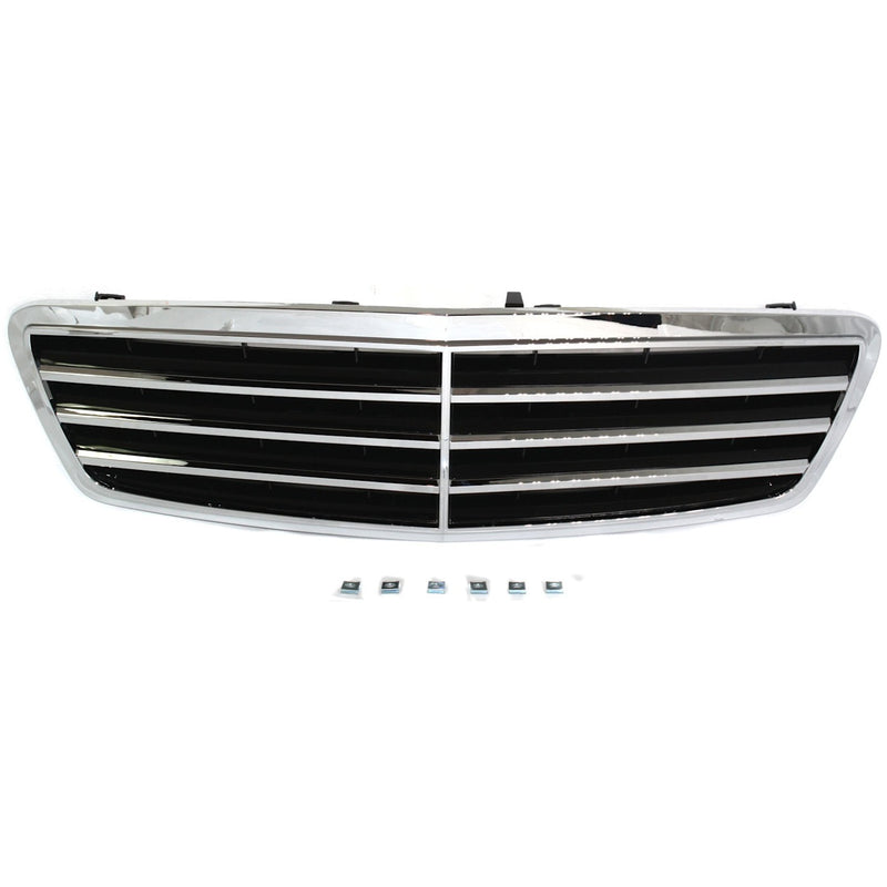 Radiator Grille Chrome Black For 2001-07 Mercedes-Benz
