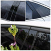 Honda Civic 6 x Black Pillar Post Cover Trims (2022)