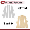 Lexus ES (2013-2018) Silver Tone 6 Pcs Door Pillar Window Trim