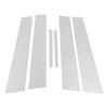 Toyota Mark X (2009-2019) Chrome Silver 6 Pcs Door Pillar Window Trim