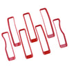 Jeep Wrangler JL 7Pcs Red Front Grill Inserts Cover (2018-2022)