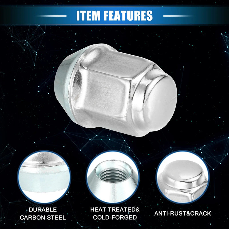 Ford Focus & Dodge Grand Caravan 10 Pcs M12x1.5 Wheel Lug Nut