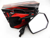 Kawasaki Z1300 Black Red Hex Soko Mirrors (1979-1989)