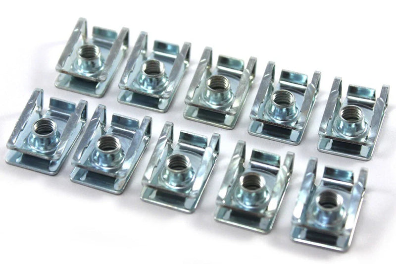 Clam Shell Radiator Clips Spire Nut m6 C Clip 10 Pack Elise VX220