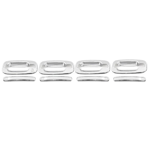 99-06 Chevy Silverado GMC Sierra 1500 8x Chrome Door Handle Covers