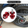 Motorbike 1 Pair Swingarm Spools 8mm CNC Sliders Stand Red