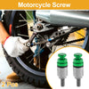 Motorcycle 2 x Screw M4x0.7 Fork Air Bleeder Valve Metal Green