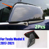 Tesla Model X Mirror Cover Trim Carbon Fiber Style (2017–2021)
