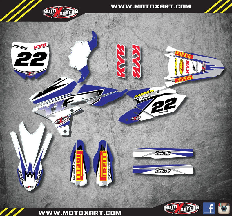 Yamaha YZF 450 Full Graphic Kit Decals Stickers (2014-2016)