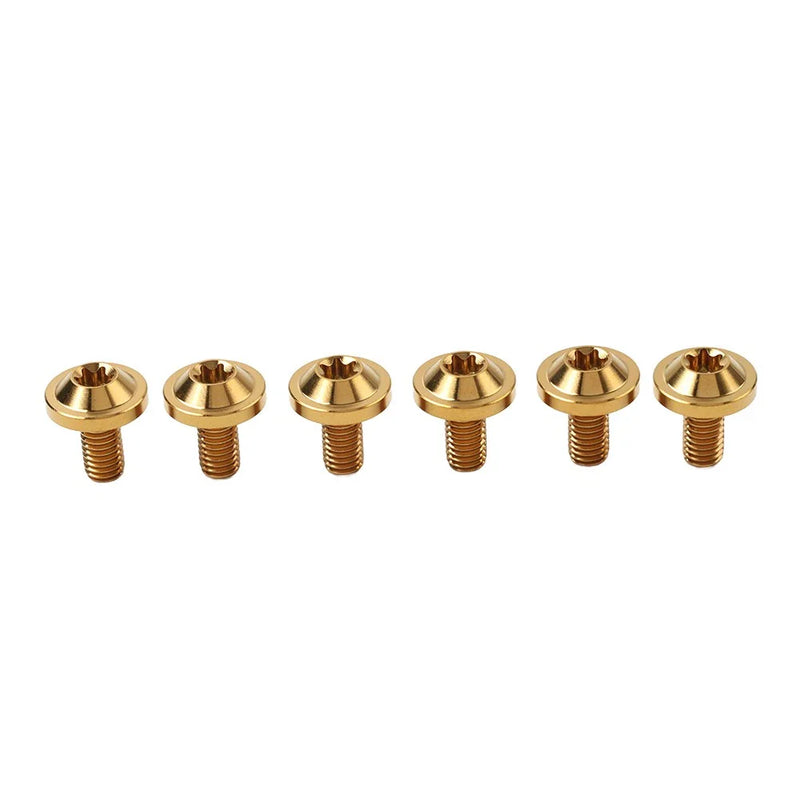 Bike Motorcycle Gold 6 x Universal Titanium M5 Truss Torx Screws 10mm