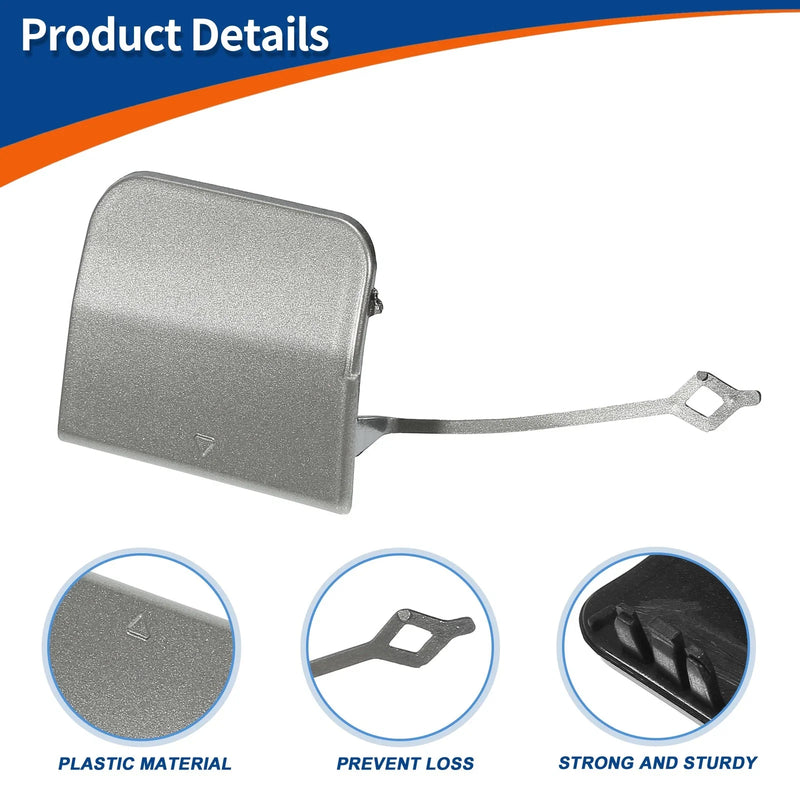 Mercedes-Benz (2017-2023) Silver Tone Rear Tow Hook Cover