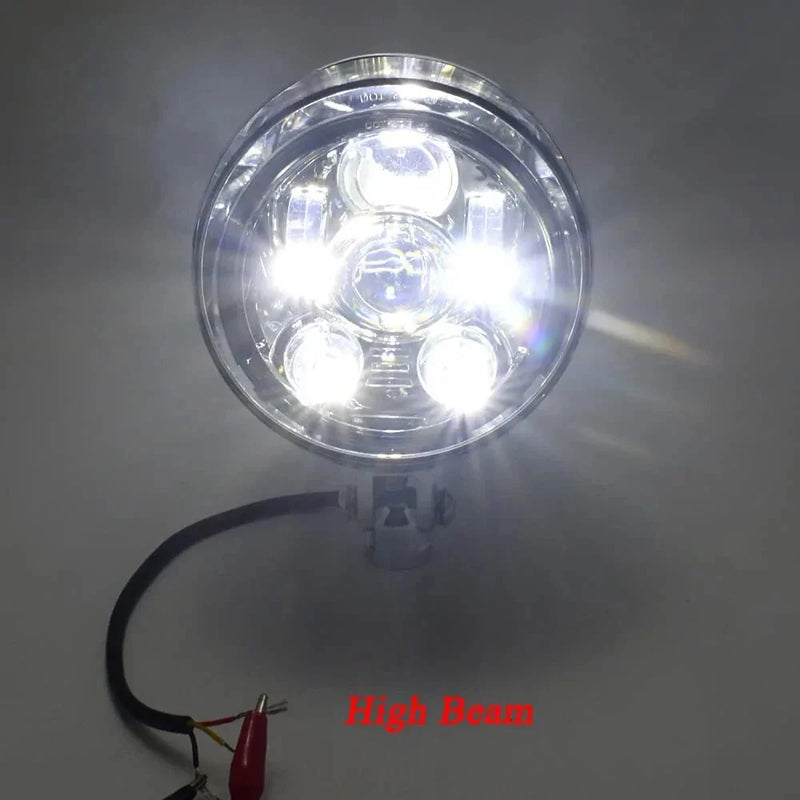 Harley Sportster Dyna Softail 5.75" Chrome LED Daymaker Bullet Headlight (2004-2023)