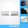 Mercedes-Benz  - 2 x ABS Silver Tone Multimedia Radio Button Cover Sticker