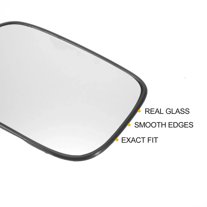 Honda Civic Left Side Heated White Mirror Glass (2001-2005)