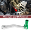 Yamaha TTR 50cc Folding Gear Shifter Levers Silver Tone Green