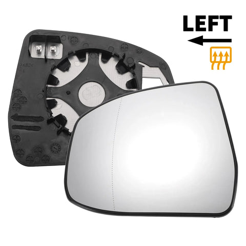 Ford Focus Left Side White Heated Mirror Glass (2008-2018)