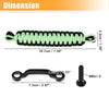 Jeep Wrangler JK (2011-2018) Black Light Green Door Limiting Straps Set