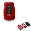 Toyota C-HR Red Carbon Fiber Smart Key Case Cover (2016-2019)