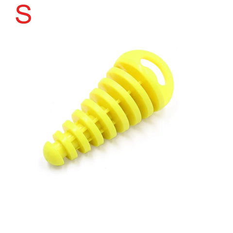 Motorcycle Muffler Wash Plug / 15-38mm / Yellow Rubber Motorcycle Silencer