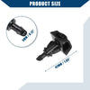 Nissan (2013-2018) Front Pair Black Windshield Washer Nozzles