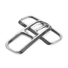 Audi Q7 Silver Rear Exhaust Muffler Tail Pipe Covers (2016-2019)
