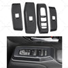 Toyota Prado LC250 4 x Window Lift Panel Trim ABS Carbon Fiber (2024-2025)