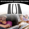 Dodge Ram 1500 (1994 - 2001) Black Carbon Fiber 4 x Pillar Window Trim