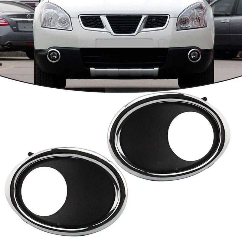 Nissan Qashqai 2 x Left+Right Fog Light Lamp Cover Bezel Trim (2014–2017)