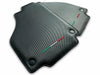 Ferrari 488 GTB Carbon Leather Black Floor Mats Set (2015-2019)