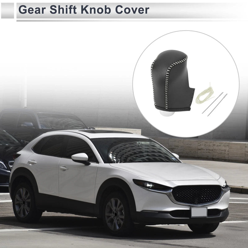 Mazda CX-30 (2020-2021) Black Beige Car Gear Shift Knob Cover