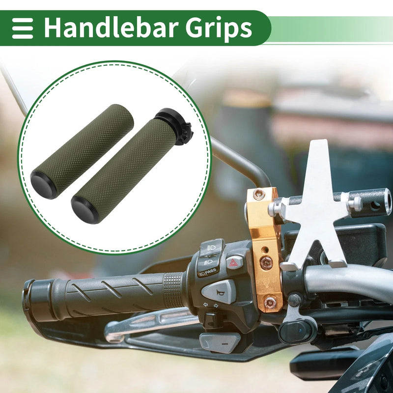 Motorcycle Handlebar Grips / 7/8" 22mm / Green